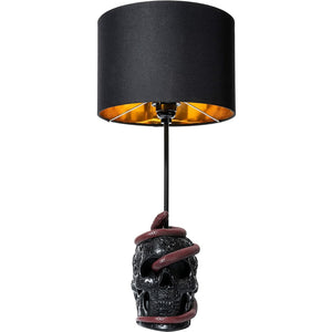 24" Skull Snake Lamp