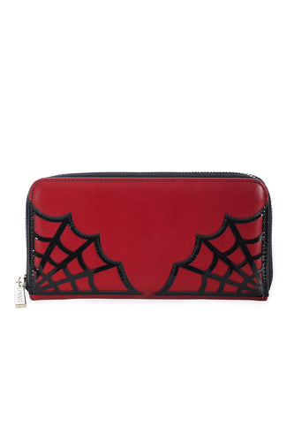 Red Spiderweb Wallet