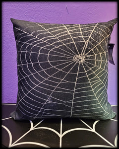 Spiderweb Throw Pillow