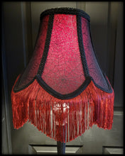 Load image into Gallery viewer, 10&quot; Burgundy Webbed Lampshade