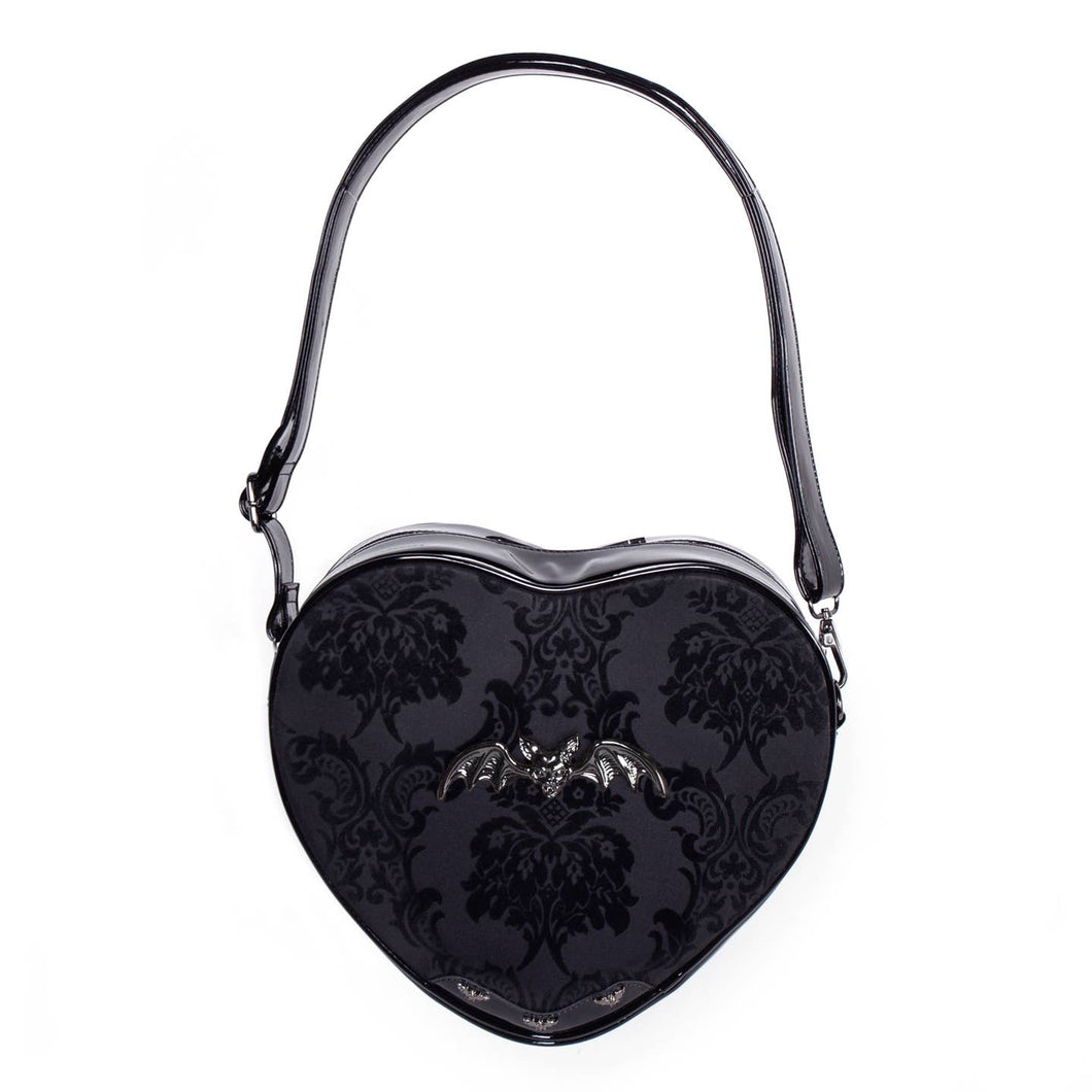 Damask Heart Shaped Bag