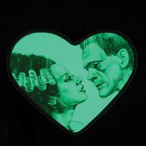12" Glow in the Dark Heart Shape Frank w/ Bride Backpack
