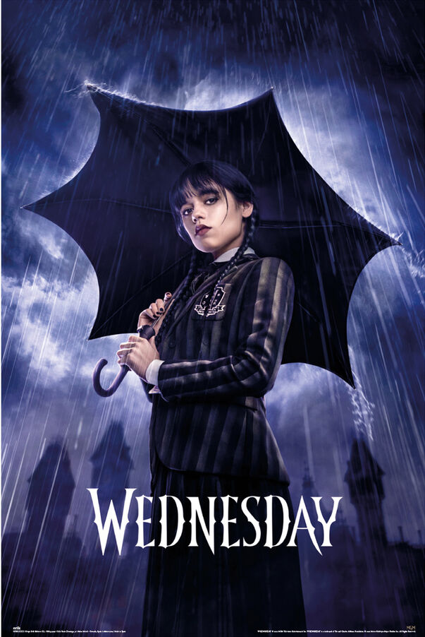 Wednesday Umbrella Poster