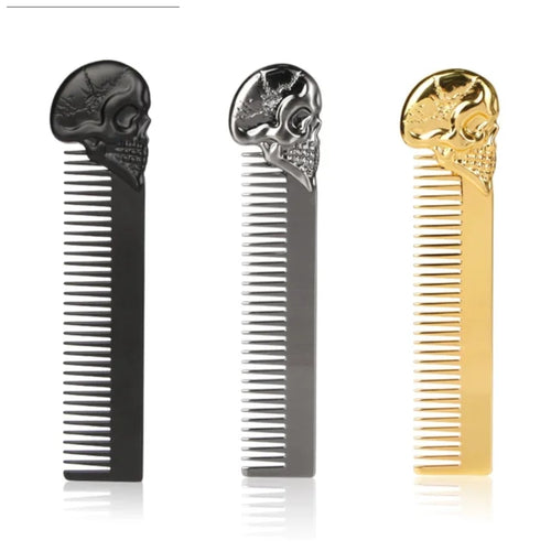 Metal Skull Comb