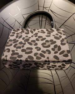 Grey Leopard Mini Handbag