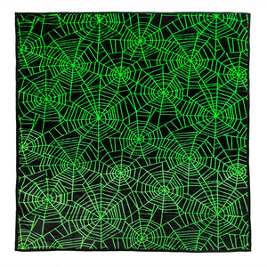 Green Spiderweb Full/Queen Plush Blanket
