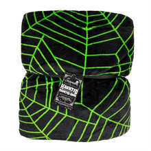 Load image into Gallery viewer, Green Spiderweb Full/Queen Plush Blanket