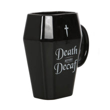 Load image into Gallery viewer, 11oz Death Before Decaf Coffin Mug