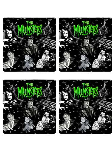 Munsters 4pc Coaster Set