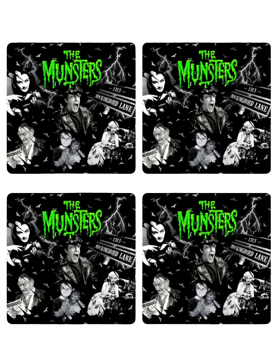 Munsters 4pc Coaster Set