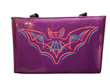 Load image into Gallery viewer, Purple Sparkle with Pink Pinstriped Bat