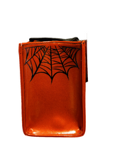 Load image into Gallery viewer, Red Sparkle Pinstriped Bat Bag