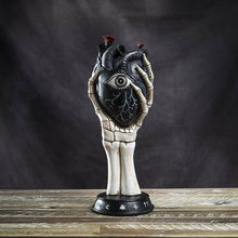Load image into Gallery viewer, Black Heart Skeleton Hand Planter.