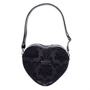 Damask Heart Shaped Bag