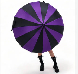 Purple & Black Pagoda Parasol