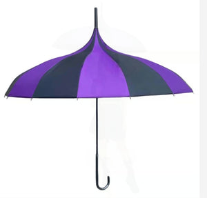Purple & Black Pagoda Parasol