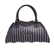 Load image into Gallery viewer, Pinstriped Bat Shaped Bag