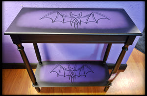 Purple Bat Accent Table