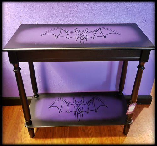 Purple Bat Accent Table