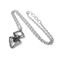 Load image into Gallery viewer, Emerald Spiderling Necklace