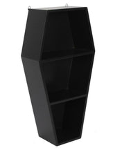 Load image into Gallery viewer, 19.5&quot; Black Coffin Shelf