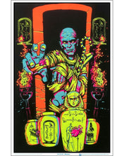 Load image into Gallery viewer, Mummy Flocked Blacklight Poster