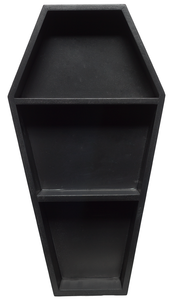 14" Black Coffin Shelf